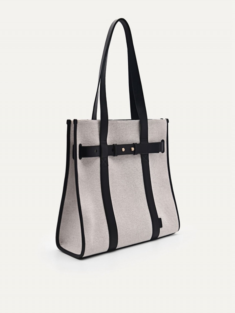 Grey Women's Pedro Yasmin Tote Bag | OPZYNL-708