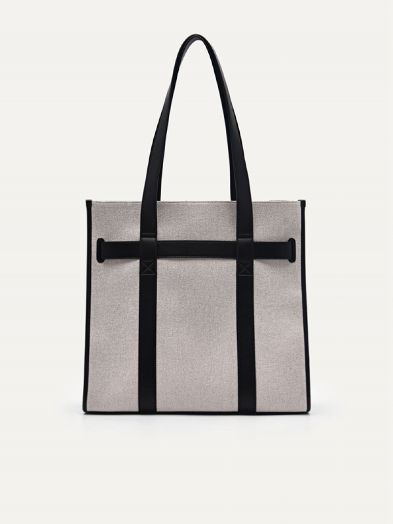 Grey Women's Pedro Yasmin Tote Bag | OPZYNL-708