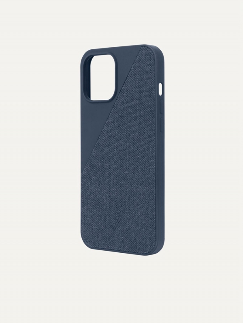 Indigo Women's Pedro Canvas Fabric iPhone 12 Phone Case | BAUVSZ-901