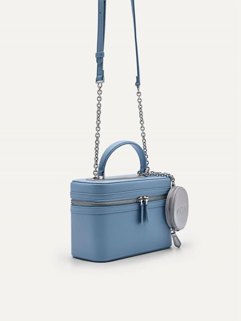 Light Blue Women's Pedro Ari Boxy Shoulder Bags | XKRTSE-238