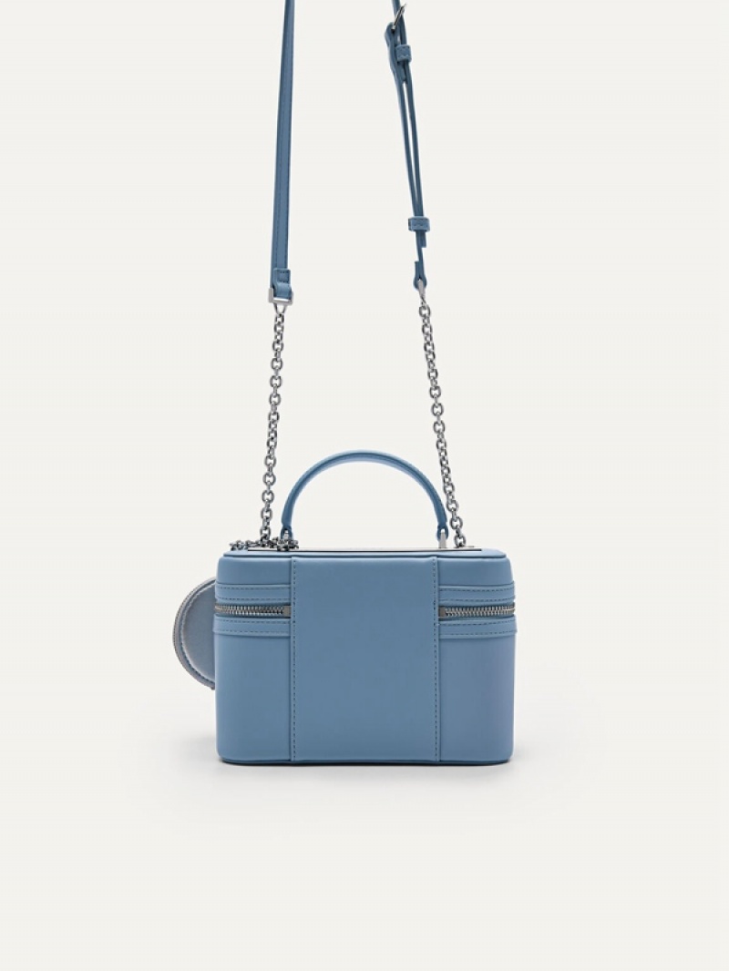 Light Blue Women's Pedro Ari Boxy Shoulder Bags | XKRTSE-238