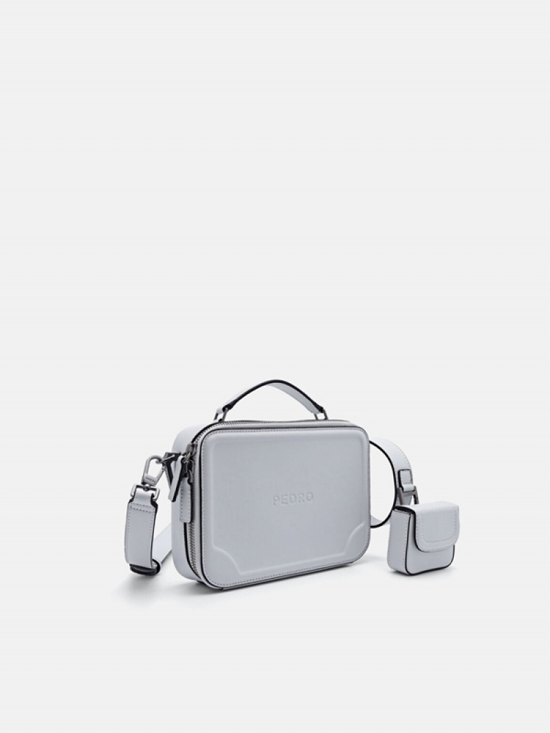 Light Grey Men's Pedro Drew Sling Bag | GLEISP-594