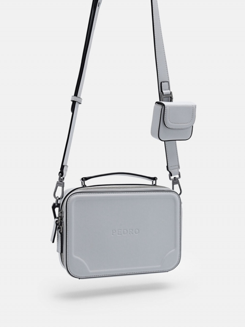 Light Grey Men's Pedro Drew Sling Bag | GLEISP-594