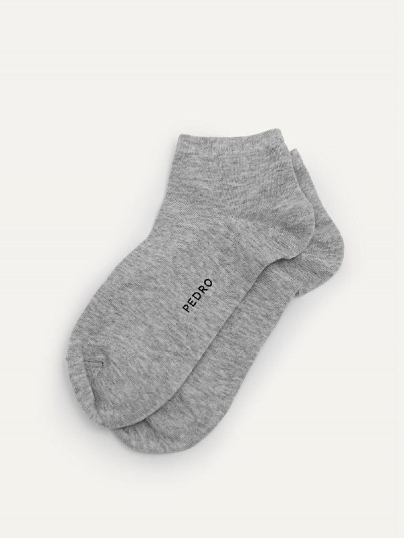 Light Grey Women's Pedro Ankle Neel Socks | XEFIHK-629