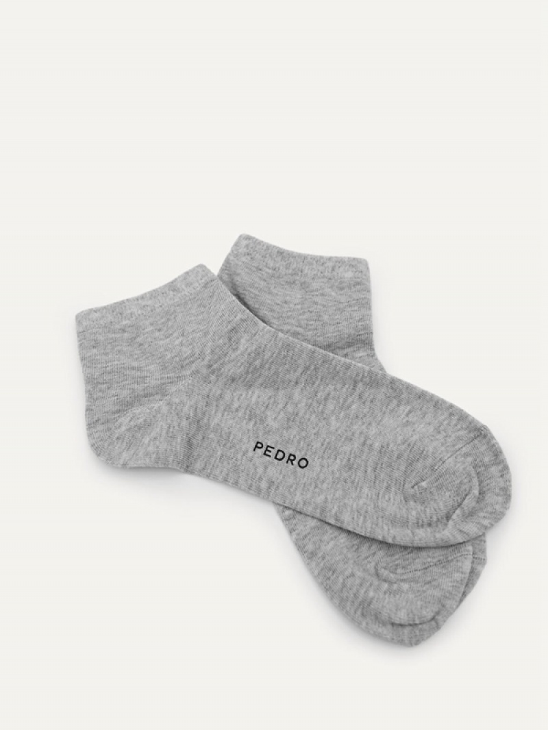 Light Grey Women's Pedro Ankle Neel Socks | XEFIHK-629