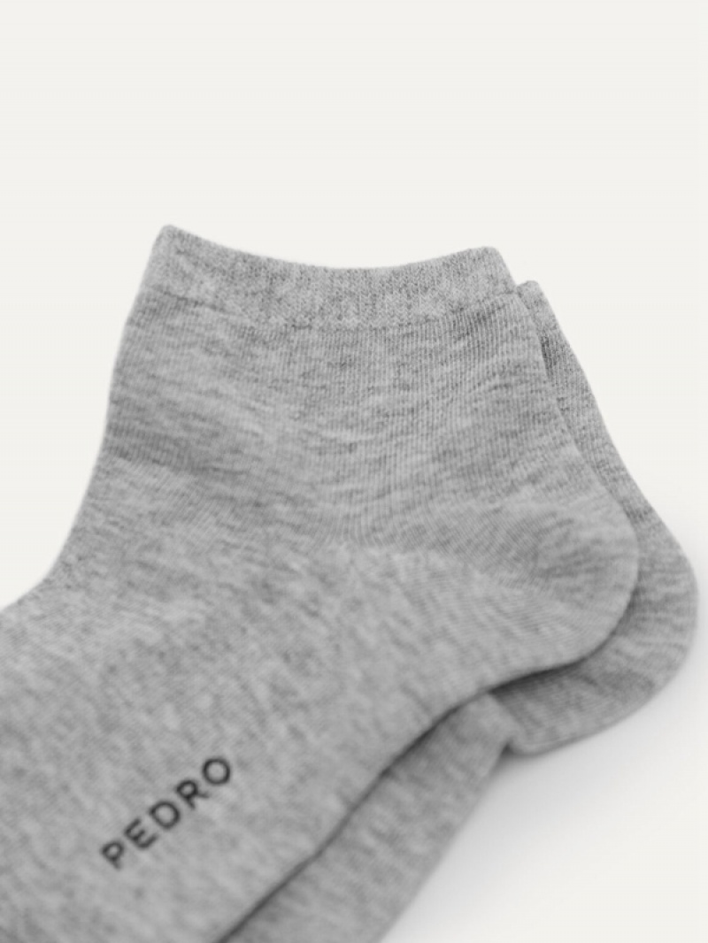 Light Grey Women's Pedro Ankle Neel Socks | XEFIHK-629