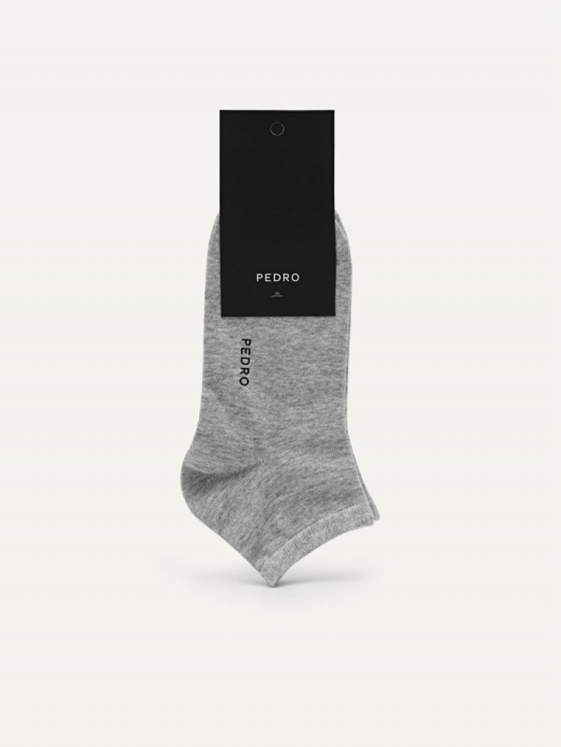 Light Grey Women\'s Pedro Ankle Neel Socks | XEFIHK-629