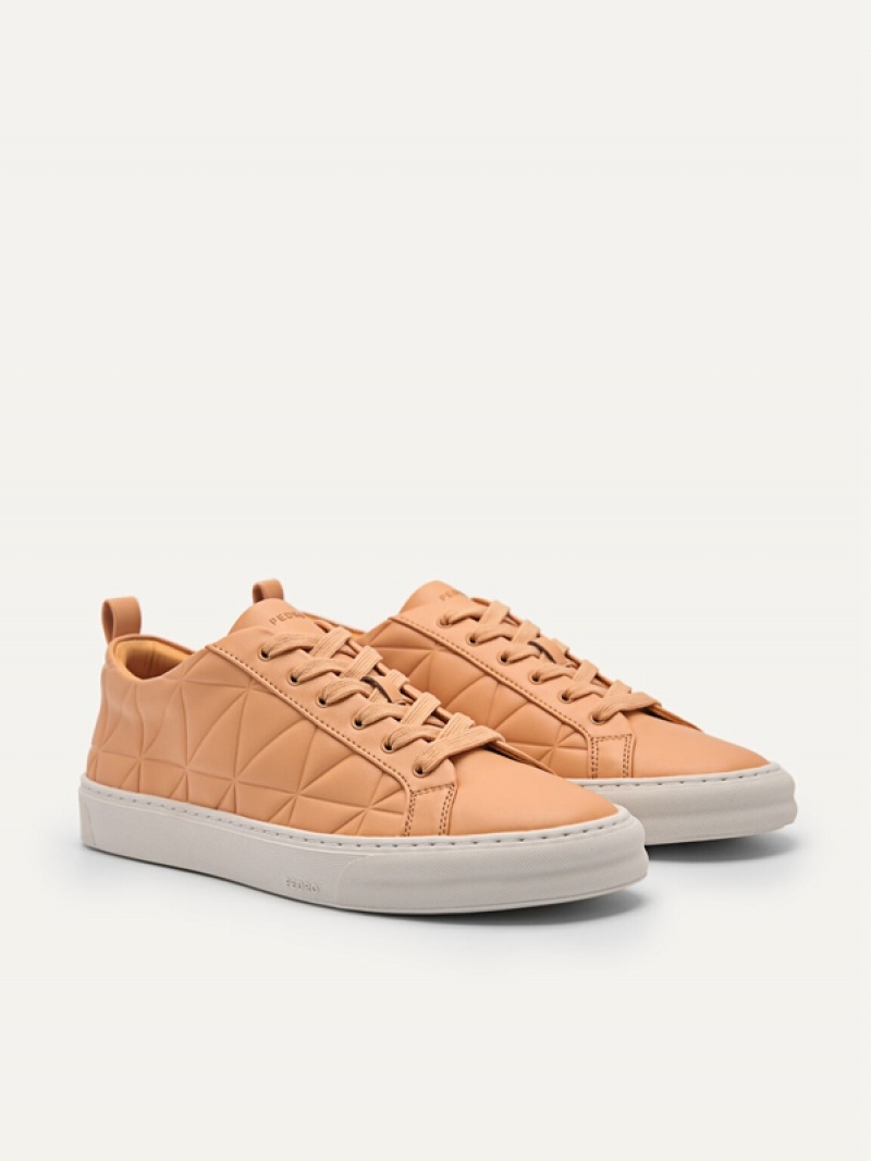 Light Orange Women's Pedro Pixel Ridge Court Sneakers | WXEYTZ-356