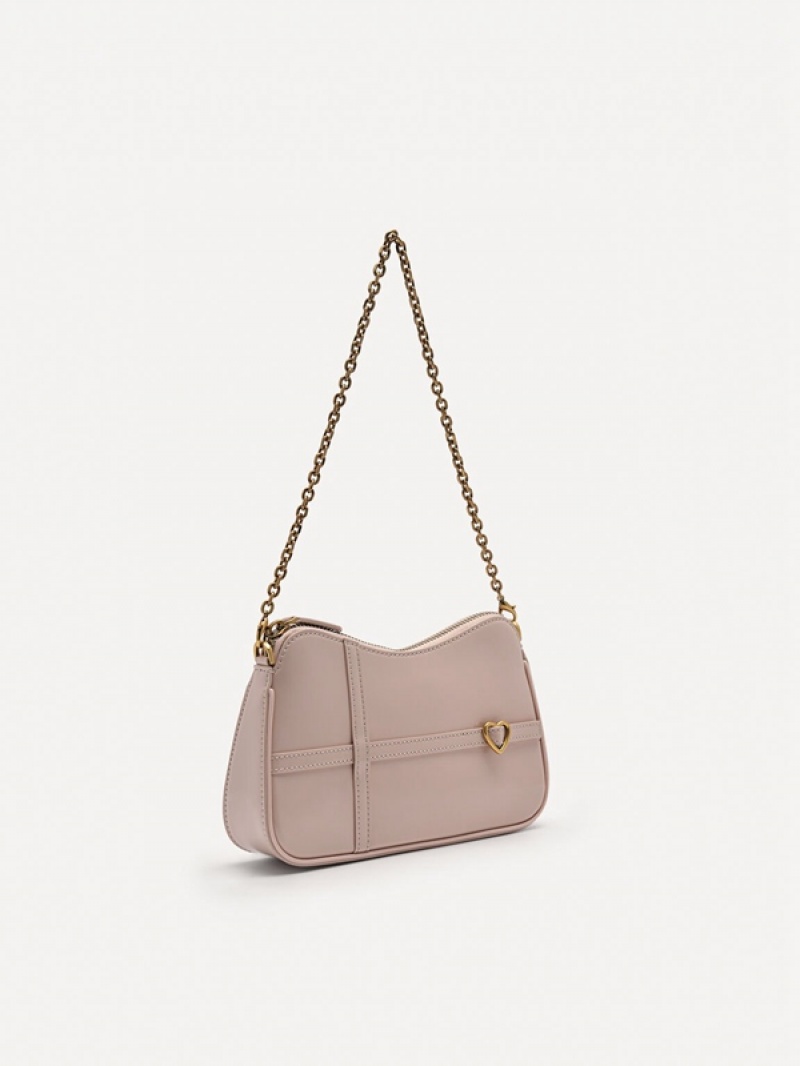 Light Pink Women's Pedro Cady Mini Shoulder Bags | QUBPAR-526