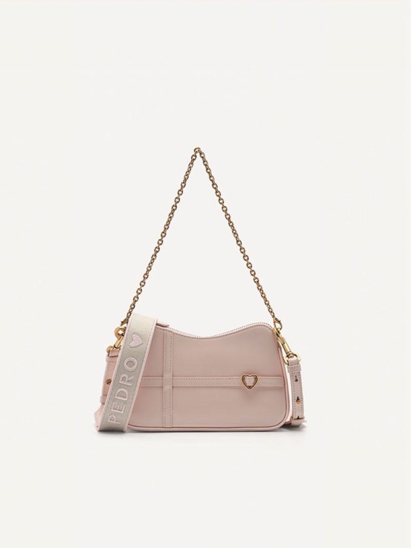 Light Pink Women\'s Pedro Cady Mini Shoulder Bags | QUBPAR-526