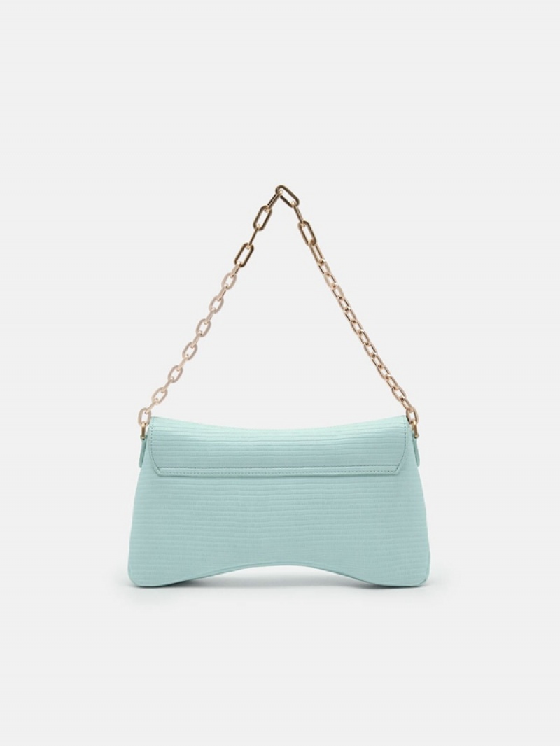 Light Turquoise Women's Pedro Marion Shoulder Bags | MZIHYF-310