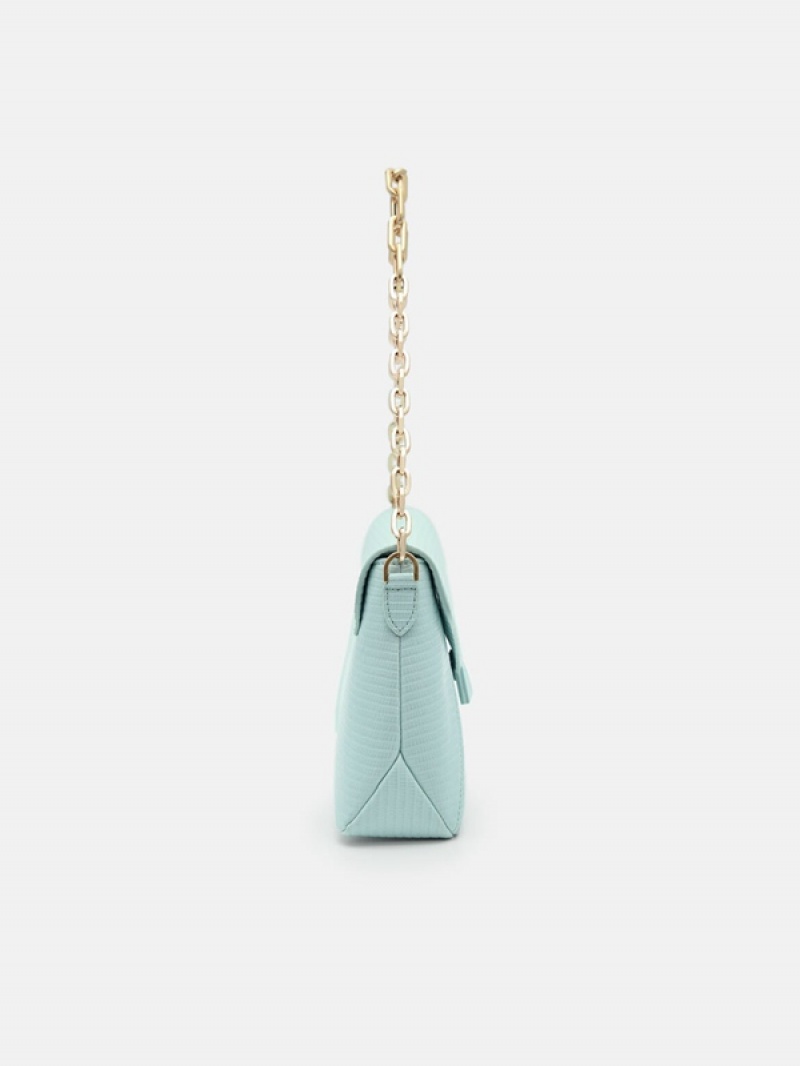 Light Turquoise Women's Pedro Marion Shoulder Bags | MZIHYF-310