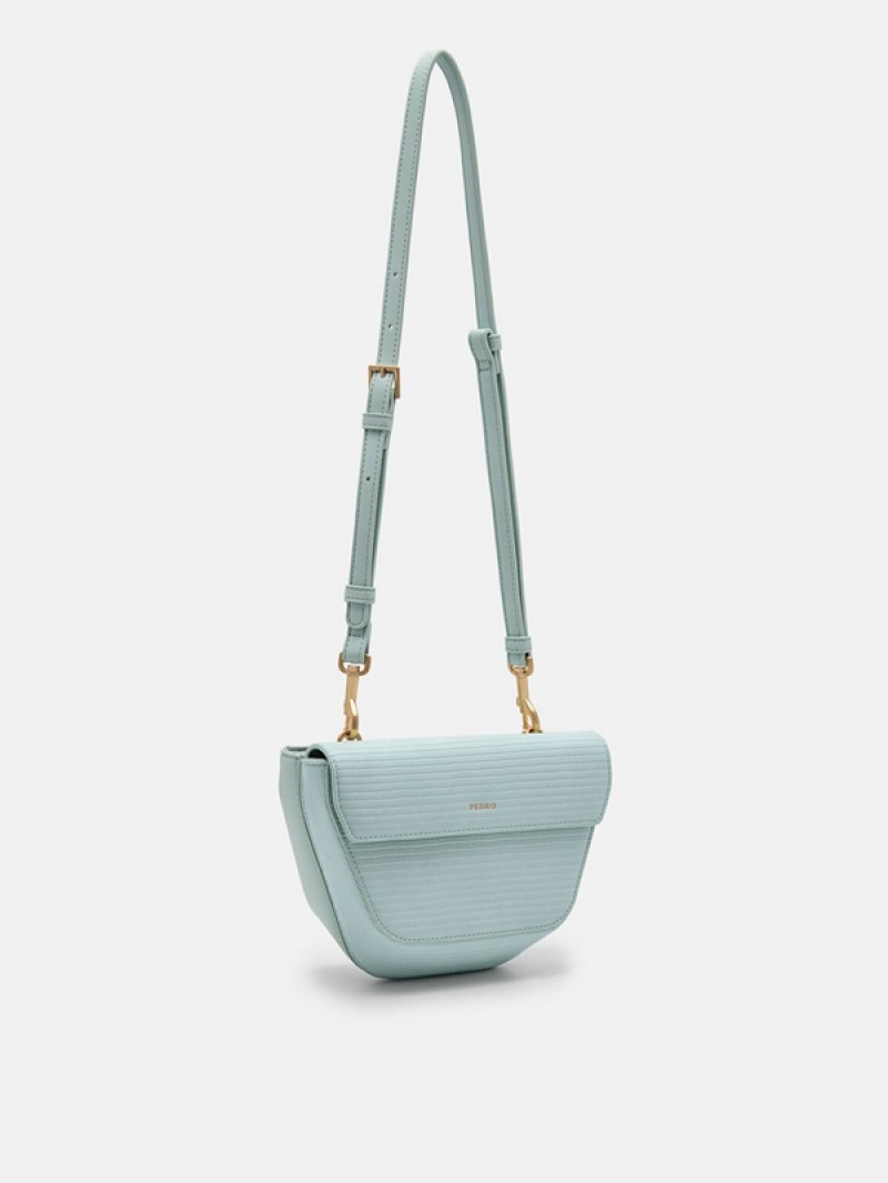 Light Turquoise Women's Pedro Olivia Shoulder Bags | IXOHVQ-423