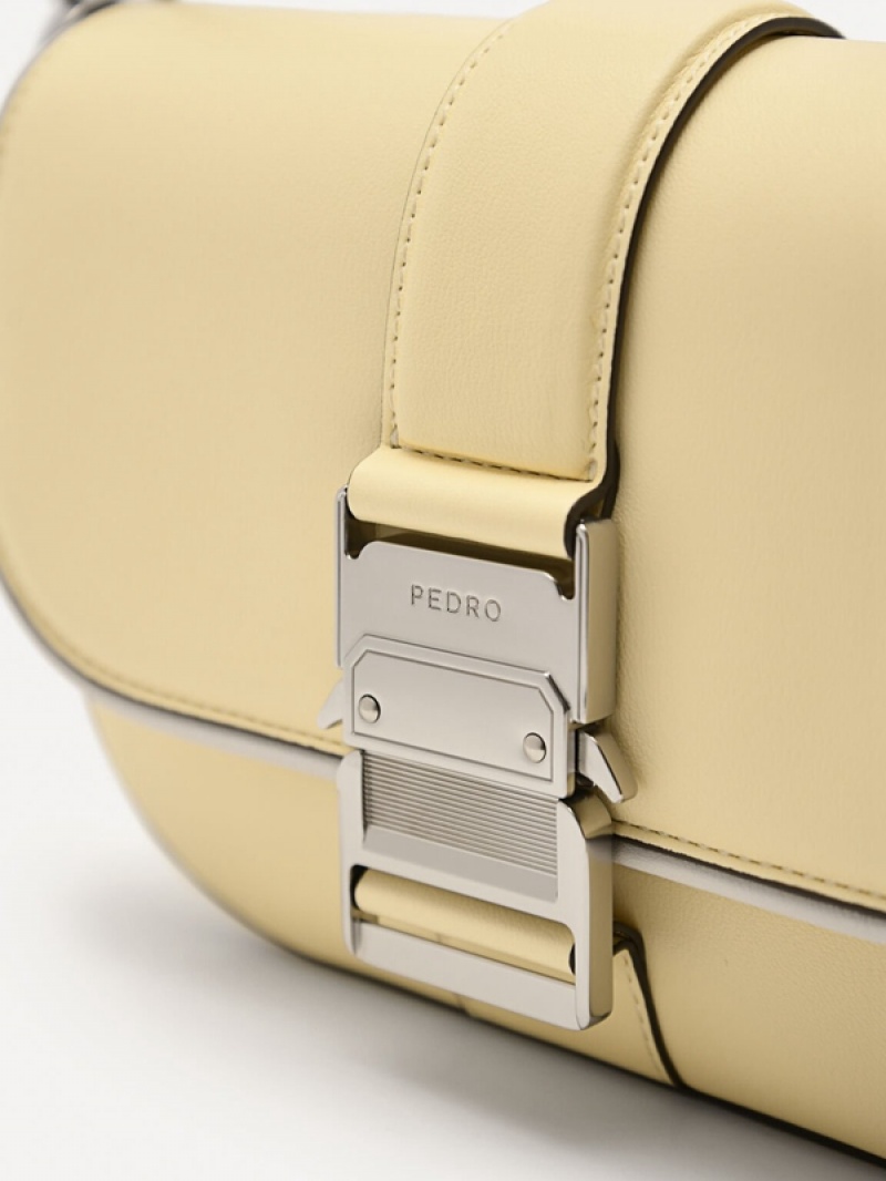 Light Yellow Men's Pedro Kane Sling Bag | FEAUZQ-168