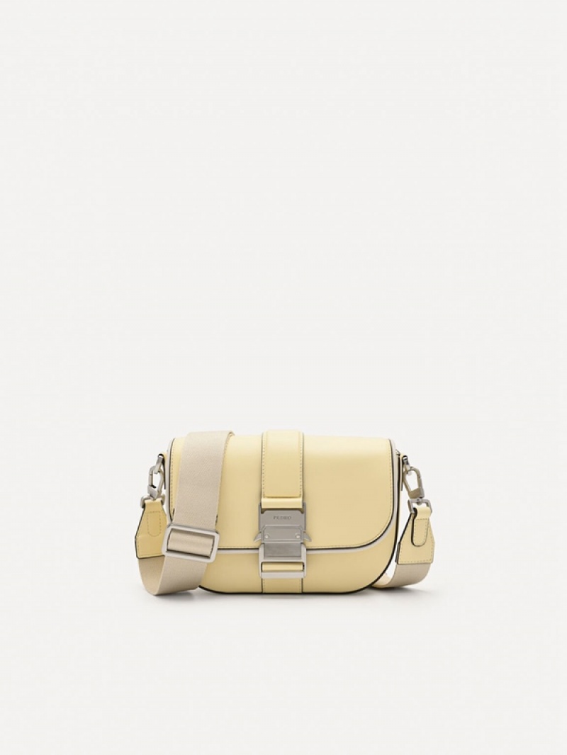 Light Yellow Men\'s Pedro Kane Sling Bag | FEAUZQ-168