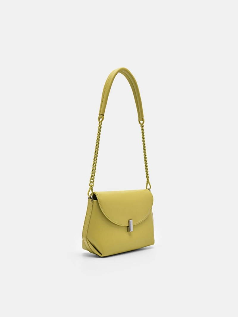 Light Yellow Women's Pedro Naomie Mini Shoulder Bags | JASXEI-568