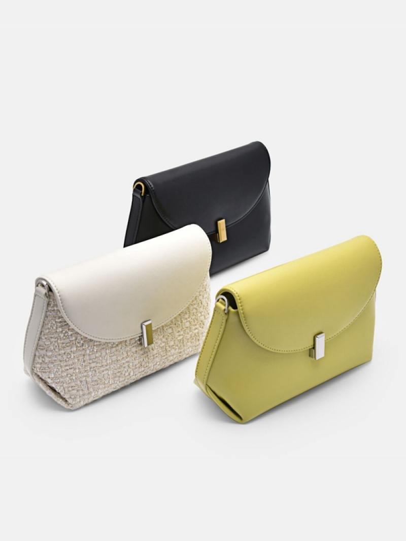 Light Yellow Women's Pedro Naomie Mini Shoulder Bags | JASXEI-568