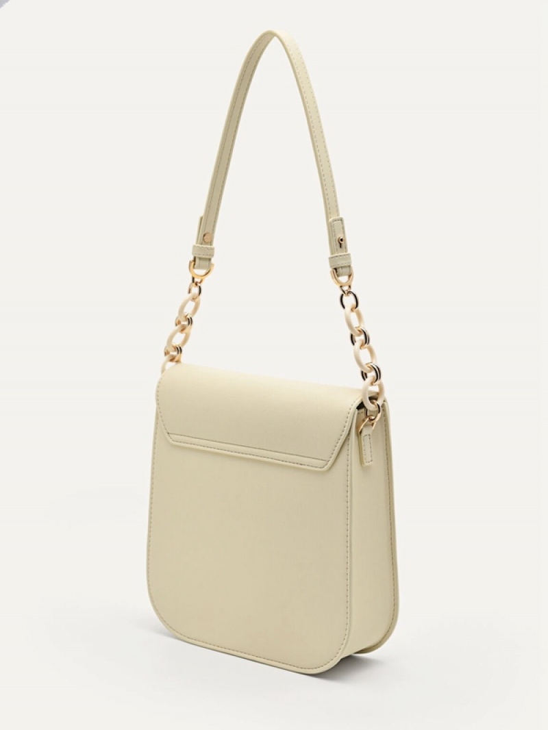 Light Yellow Women's Pedro Sydney Shoulder Bags | TECIWG-168