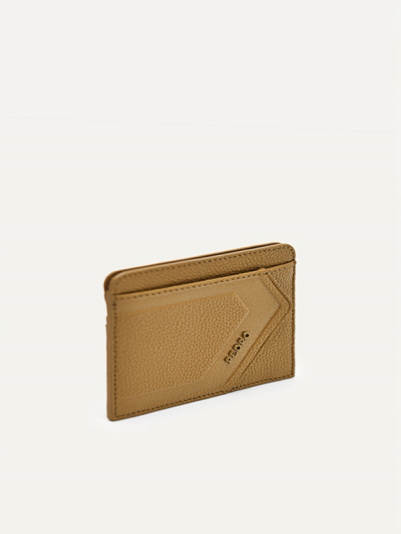 Mustard Men's Pedro Leather Card Holder | KZINBQ-127