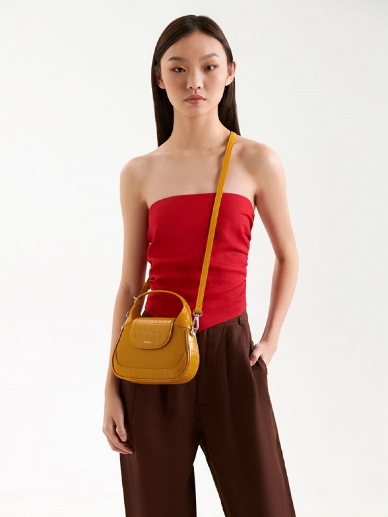 Mustard Women's Pedro Lilah Shoulder Bags | MPSFVB-864