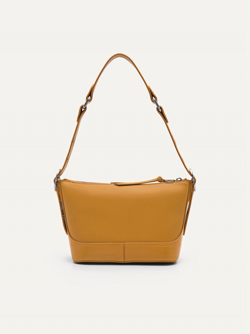 Mustard Women's Pedro Norah Shoulder Bags | KYGNQB-028