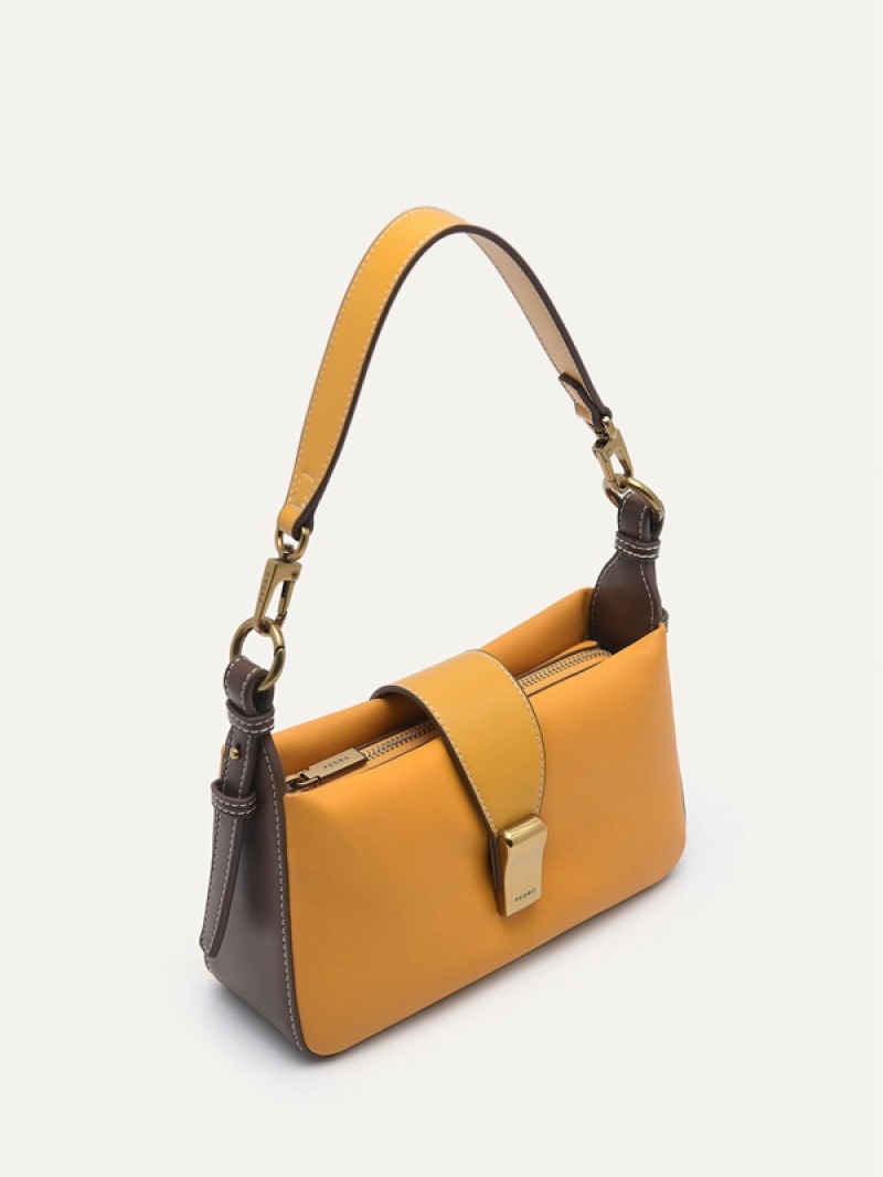 Mustard Women's Pedro Pinto Mini Shoulder Bags | IEWDYG-548