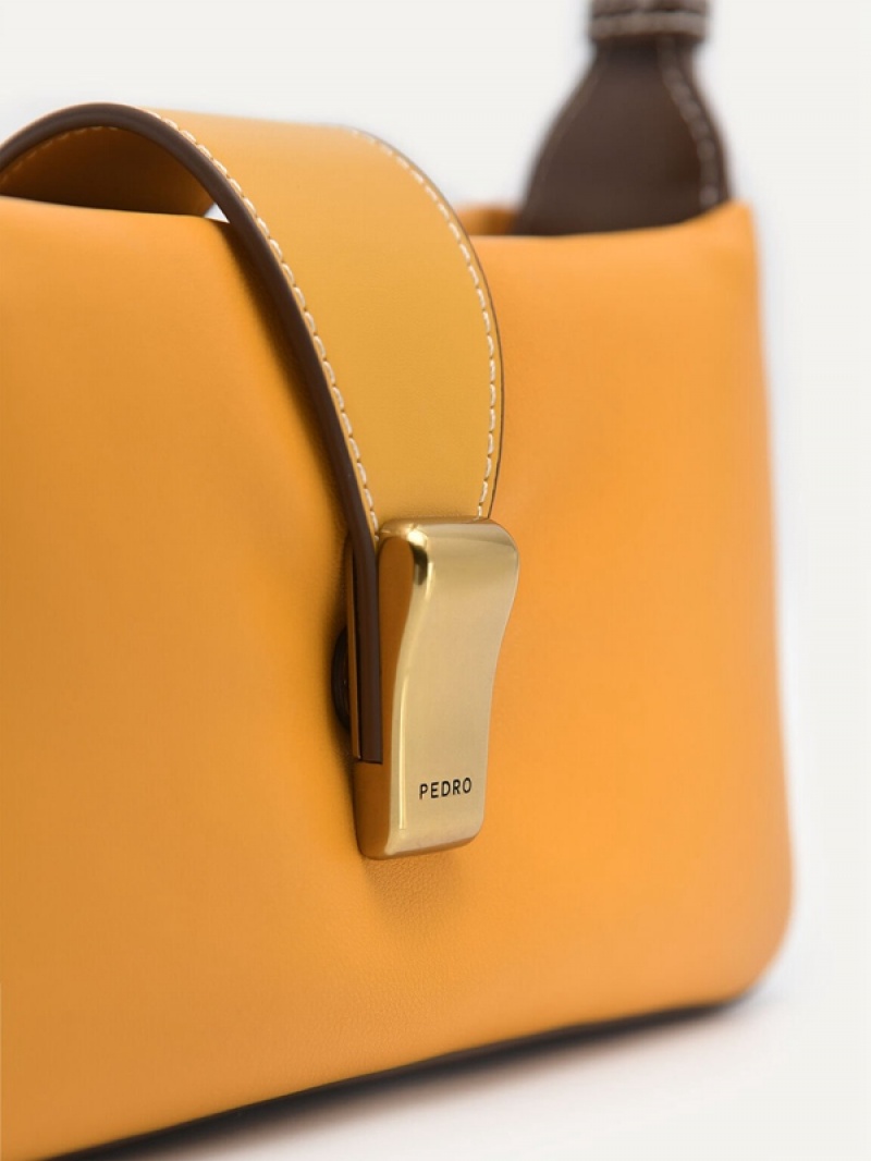 Mustard Women's Pedro Pinto Mini Shoulder Bags | IEWDYG-548