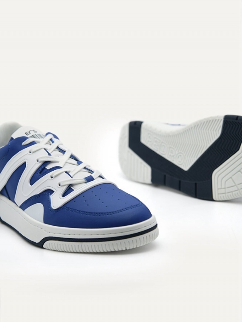 Navy Men's Pedro EOS Sneakers | PMHDFR-639