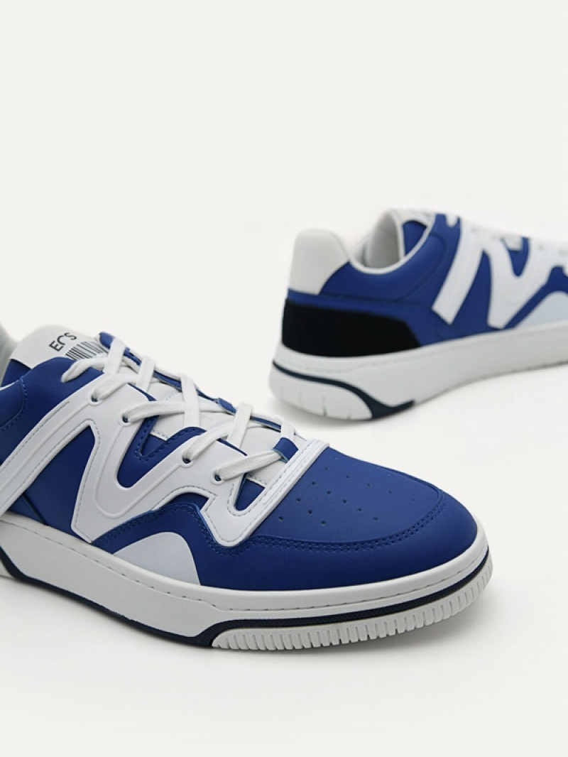 Navy Men's Pedro EOS Sneakers | PMHDFR-639