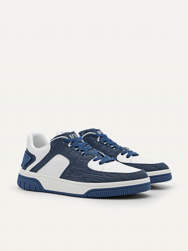 Navy Men's Pedro EOS Sneakers | XJTMHA-569