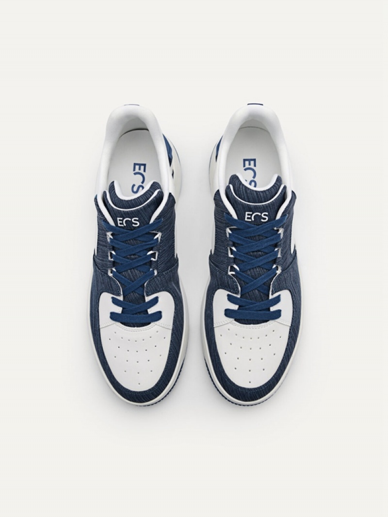 Navy Men's Pedro EOS Sneakers | XJTMHA-569