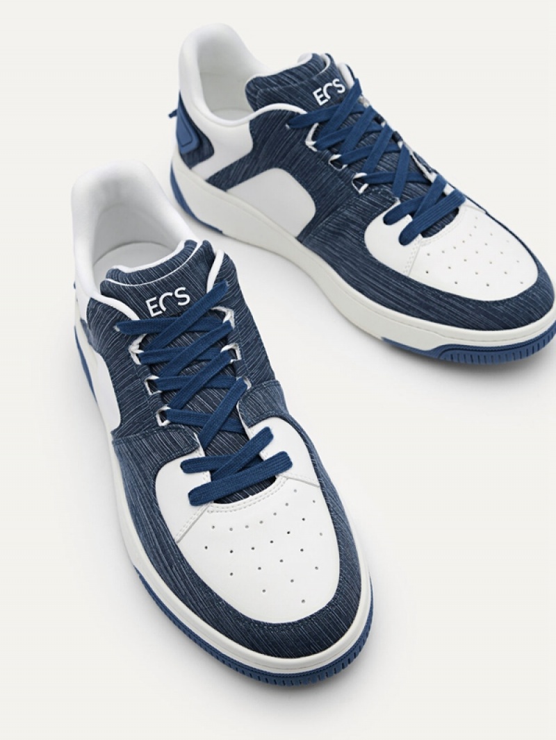 Navy Men's Pedro EOS Sneakers | XJTMHA-569