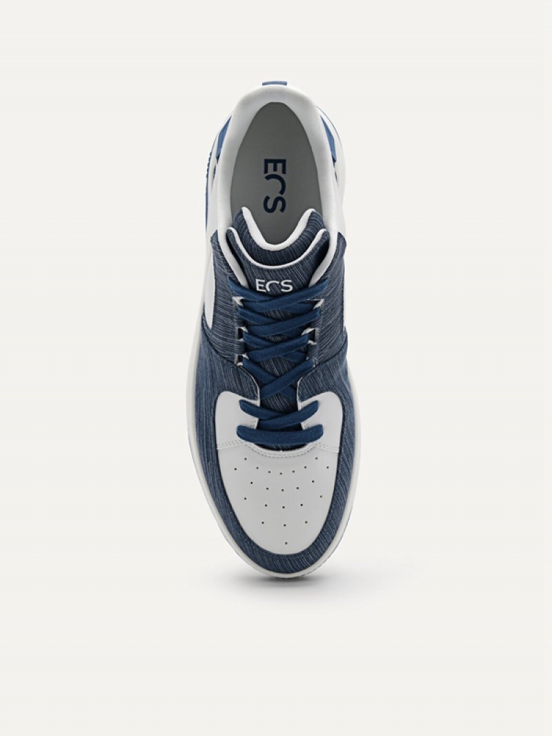 Navy Men's Pedro EOS Sneakers | XJTMHA-569