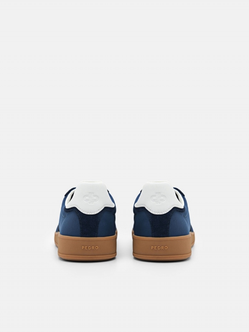 Navy Men's Pedro Icon Fleet Sneakers | TXSEQY-379