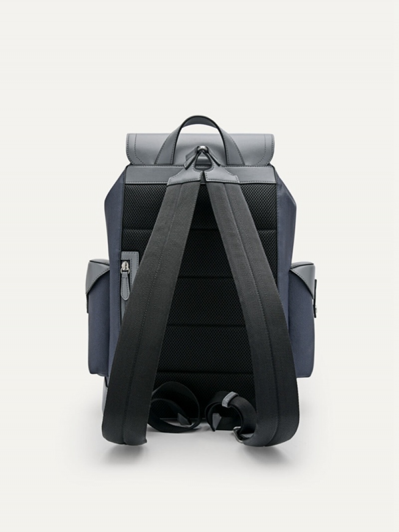 Navy Men's Pedro Jones Backpacks | KHFOPE-798