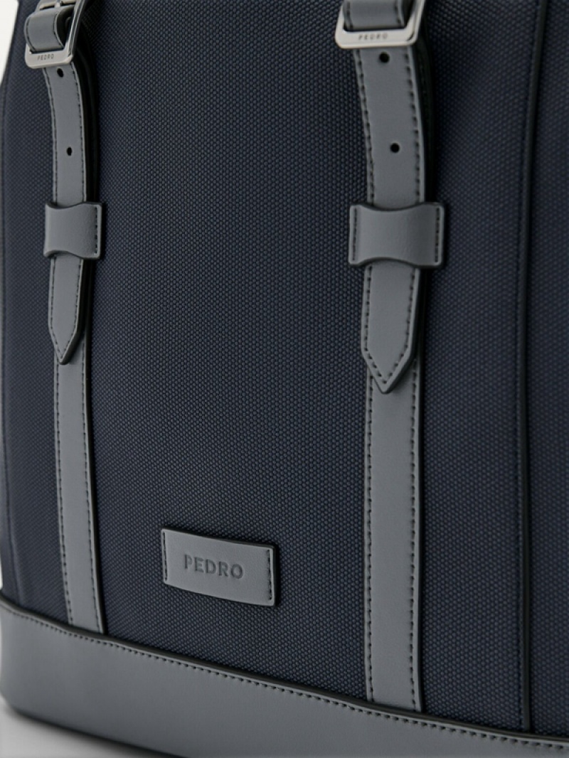 Navy Men's Pedro Jones Backpacks | KHFOPE-798