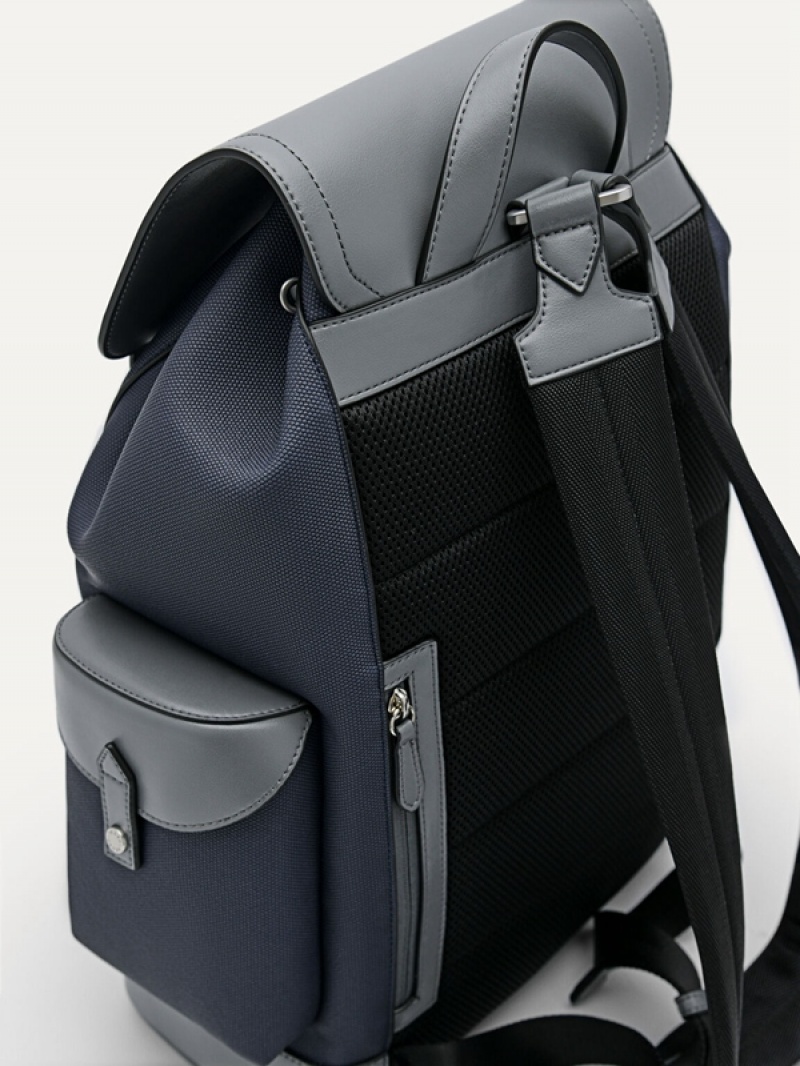 Navy Men's Pedro Jones Backpacks | KHFOPE-798