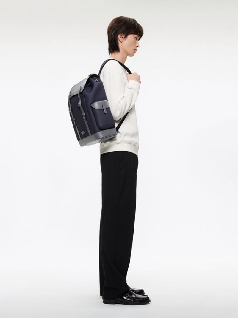 Navy Men's Pedro Jones Backpacks | KHFOPE-798