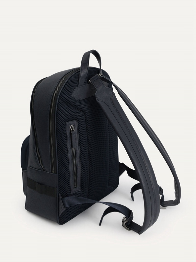 Navy Men's Pedro Lucas Casual Backpacks | GTWHNM-015