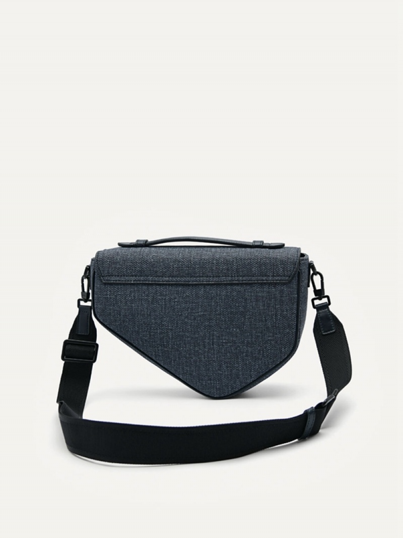 Navy Men's Pedro Taper Sling Bag | MCSIPZ-604