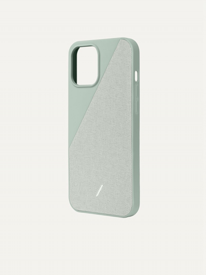 Olive Women's Pedro Canvas Fabric iPhone 12 Phone Case | NHWRKX-593