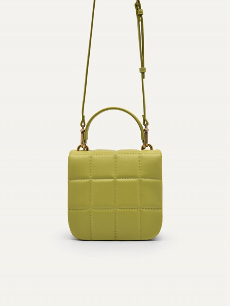 Olive Women's Pedro Mini Quilted Shoulder Bags | TNLCOE-195