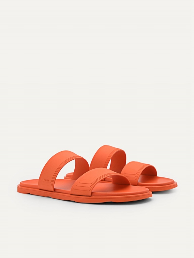 Orange Men's Pedro Pascal Slides | HPWLEB-592