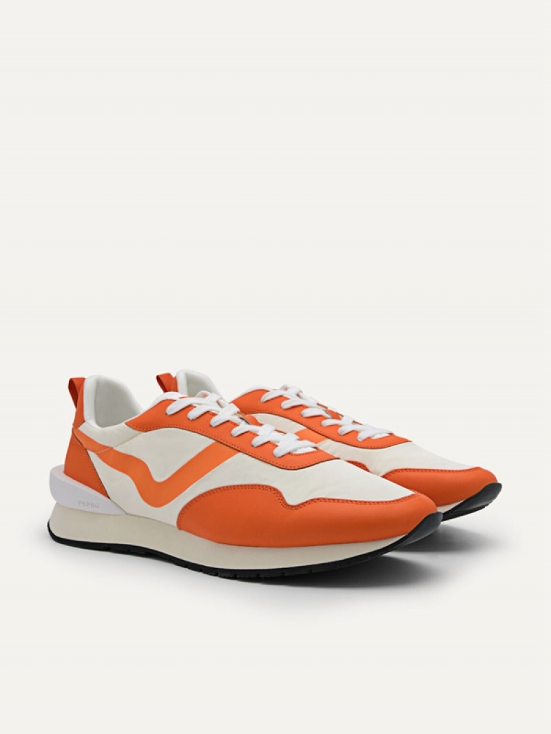 Orange Men's Pedro Swift Sneakers | RSTEYC-352