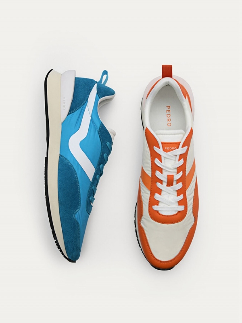 Orange Men's Pedro Swift Sneakers | RSTEYC-352