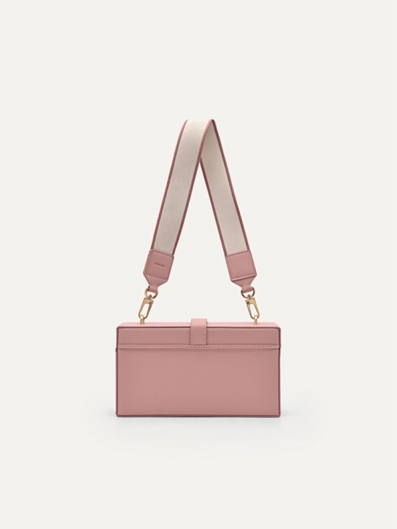 Pink Women's Pedro Bianca Shoulder Bags | IJWXDS-497