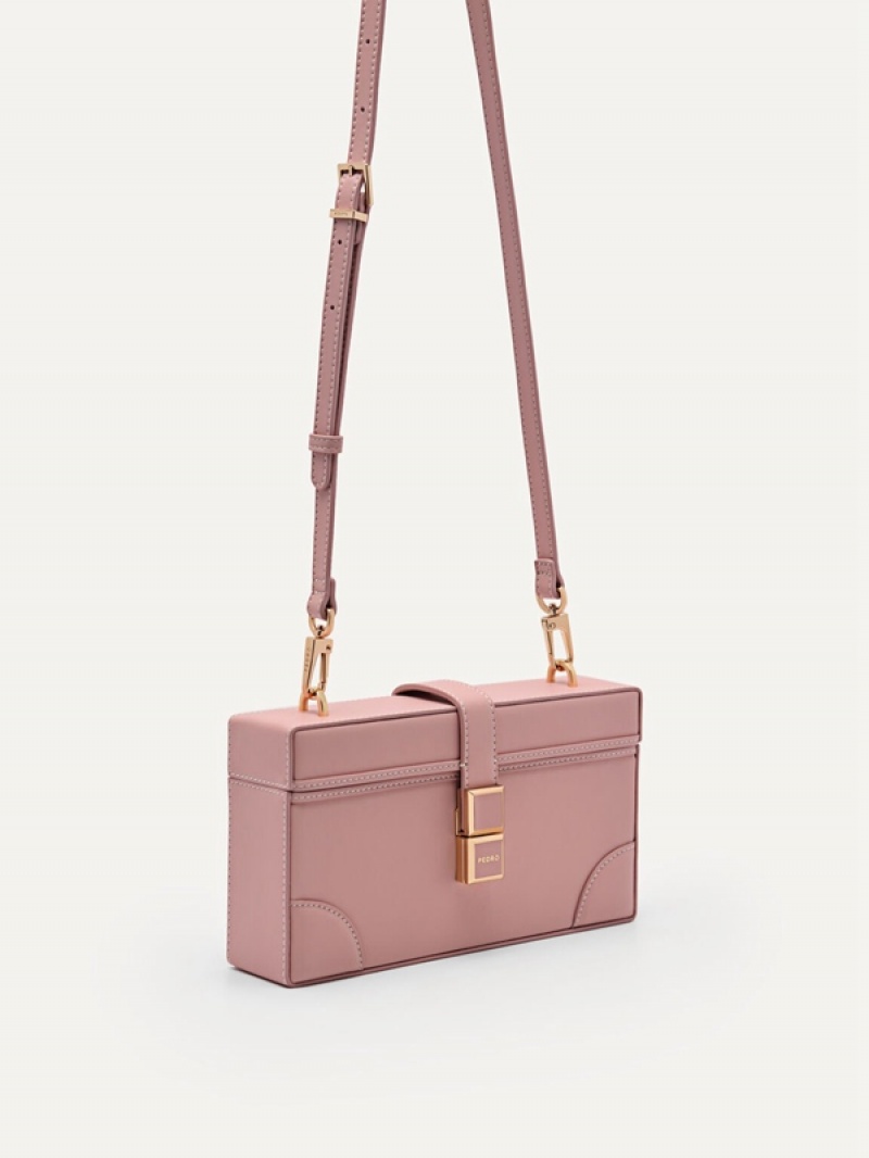 Pink Women's Pedro Bianca Shoulder Bags | IJWXDS-497