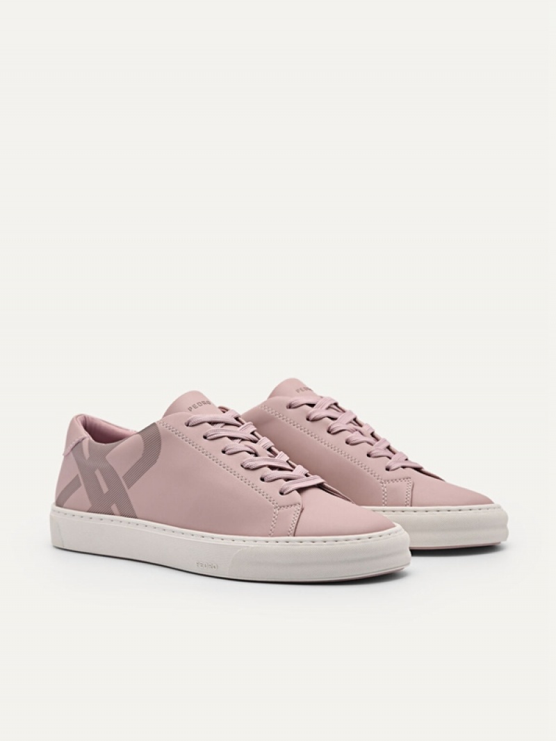 Pink Women's Pedro Icon Court Sneakers | HRDWFT-271