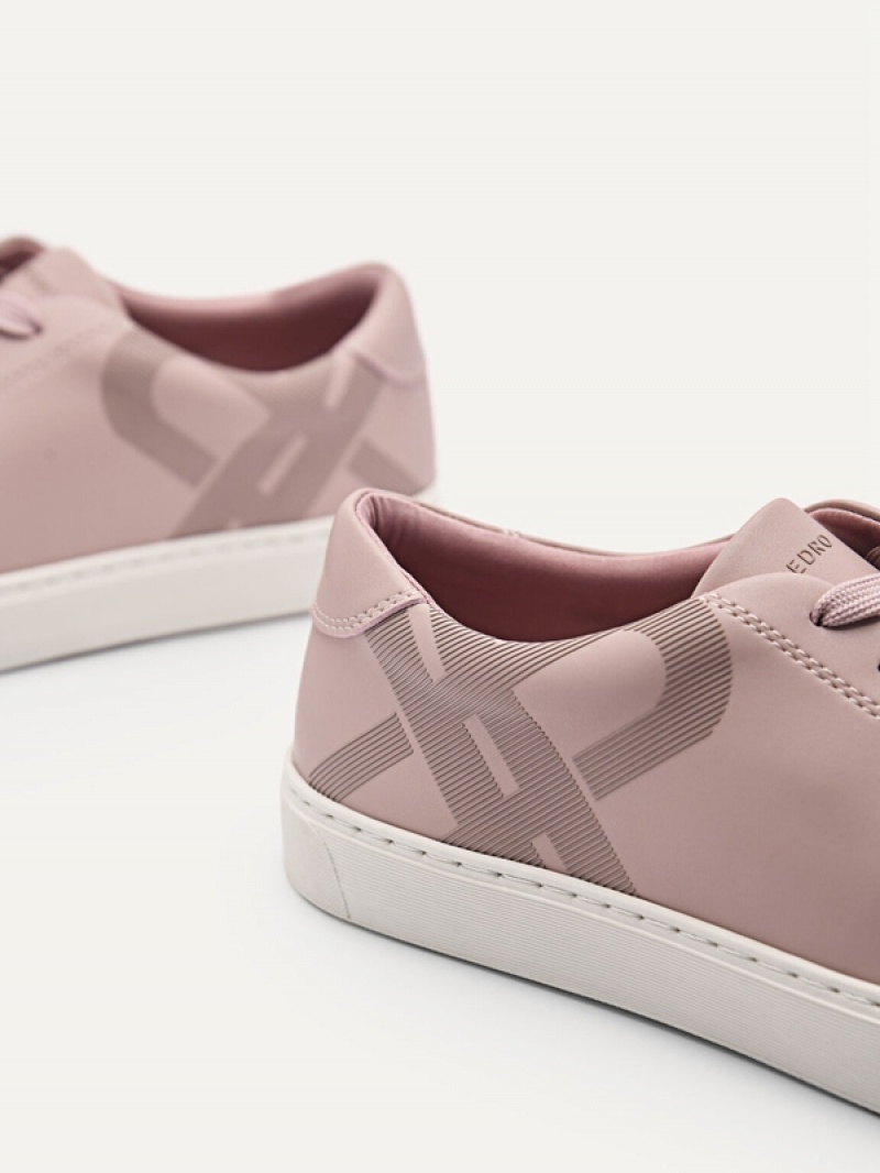 Pink Women's Pedro Icon Court Sneakers | HRDWFT-271