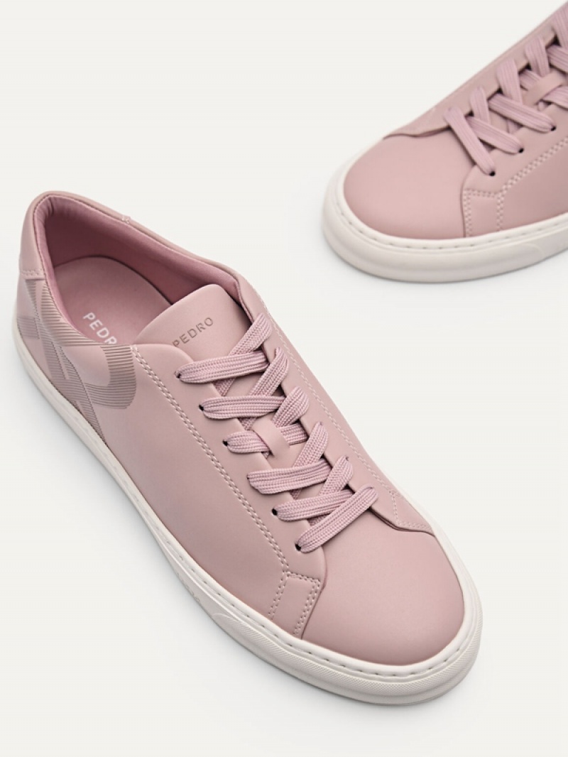 Pink Women's Pedro Icon Court Sneakers | HRDWFT-271